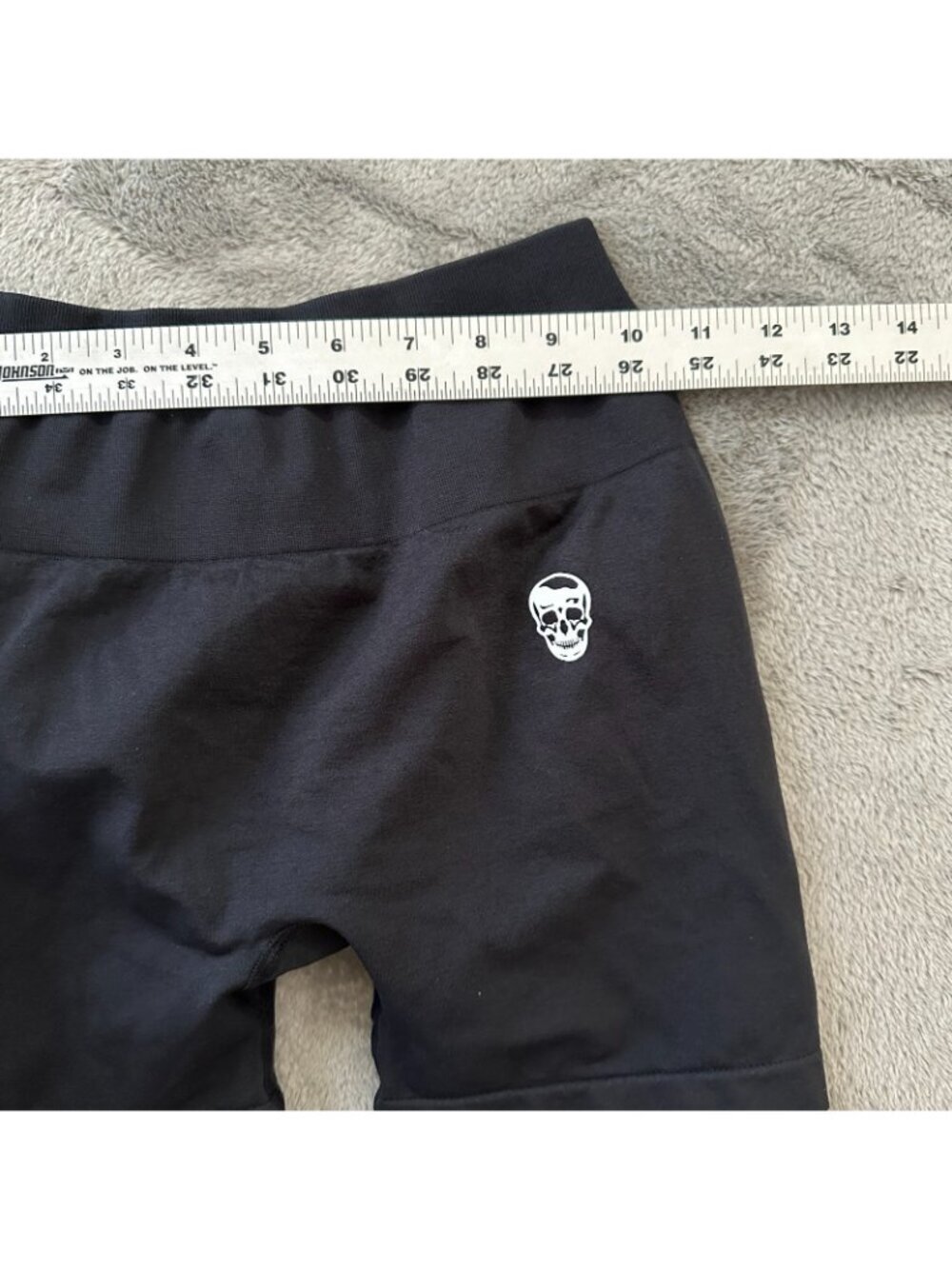 Gym Reapers Black Biker Shorts Women's SMALL Scrunch Athletic Gymreapers - Picture 4 of 4